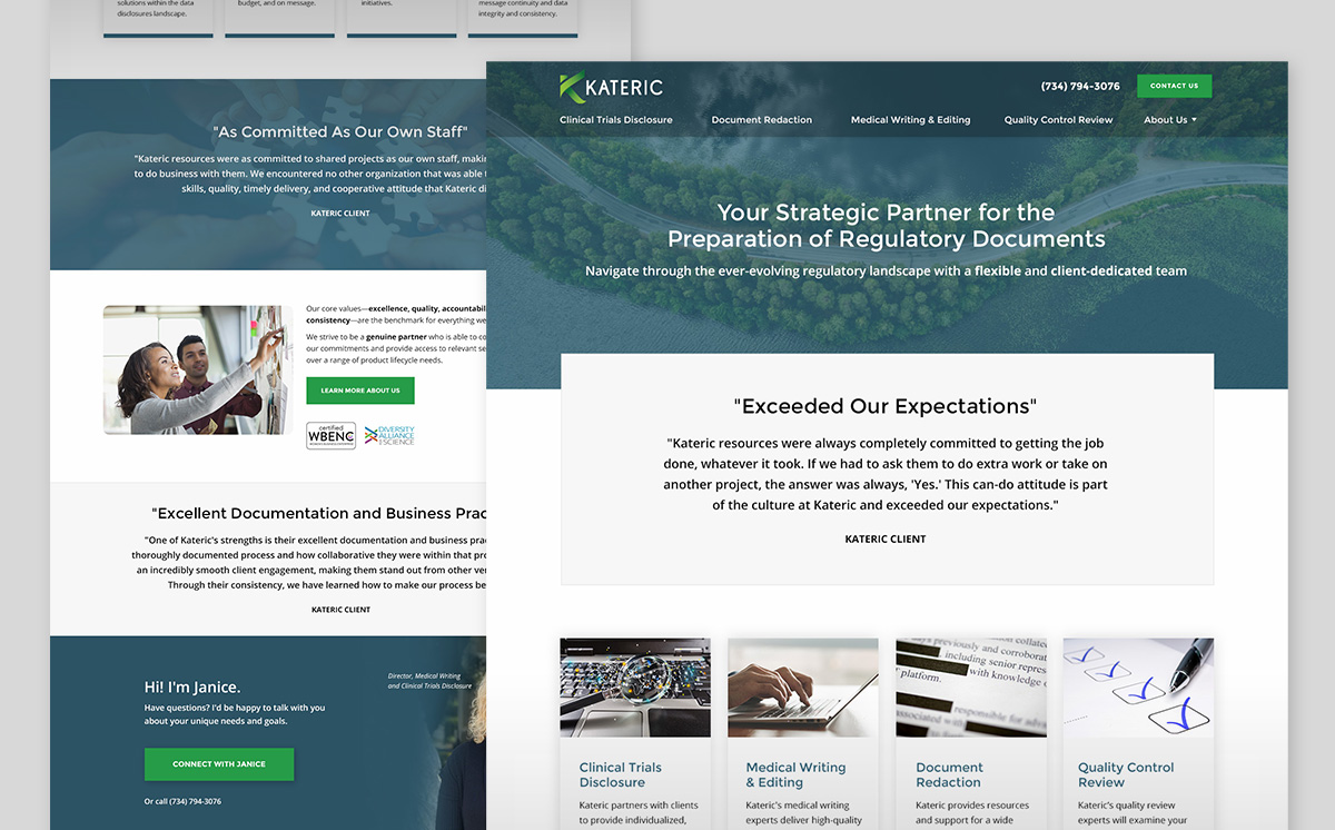 Kateric Website design