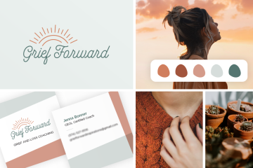 Grief Forward logo and branding assets