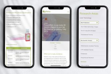 InSphero mobile website design