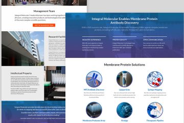 Integral Molecular website design