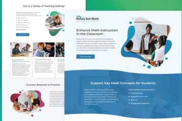 Ready Set Math website design